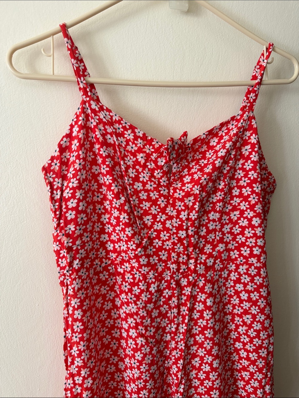 Old Navy, Medium Orange Floral Print Jumpsuit, LIKE NEW